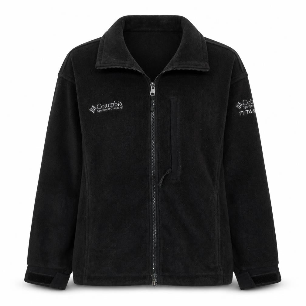 Columbia Women's Black Fleece Full Zip Jacket Size M