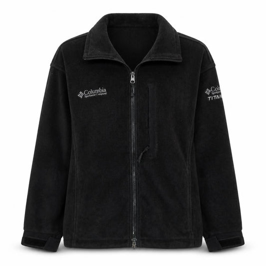 Columbia Women's Black Fleece Full Zip Jacket Size M