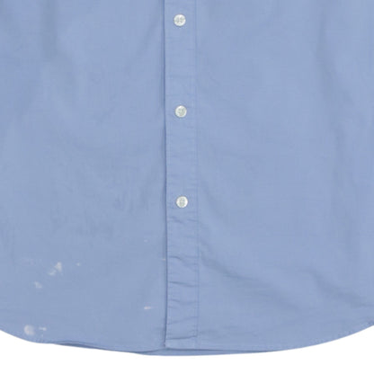 Tommy Jeans Men Blue Slim Fit Long Sleeve Button-Up Shirt L