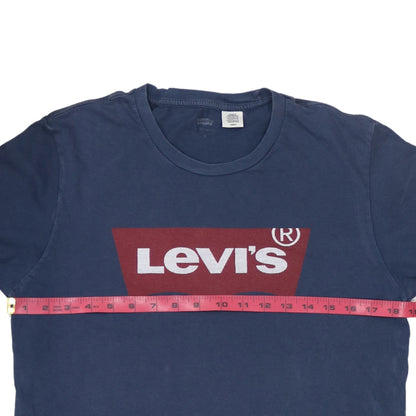 Levi's Men's Blue Graphic Logo Cotton T-Shirt Size S Regular Fit