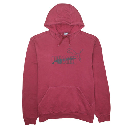 Puma Men Red XL Pullover Hoodie Sports Fleece Sweatshirt