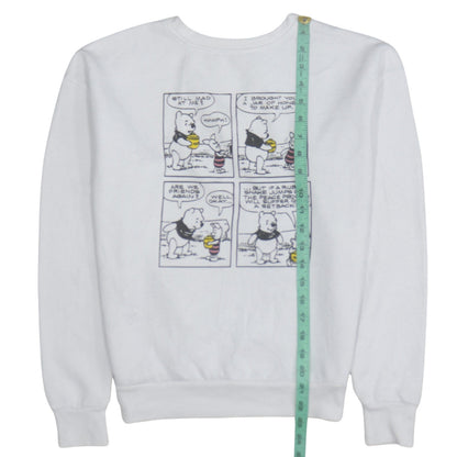Disney Primark Women White XS Winnie the Pooh Graphic Sweatshirt