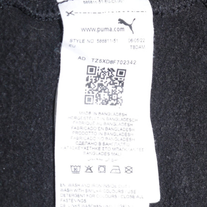 Puma Men's Black XS Full Zip Hoodie with Logo & Pockets