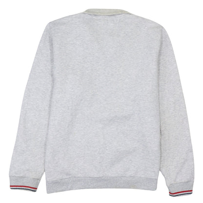 FILA Men's Grey XL 1/4 Zip Pullover Sweatshirt Classic Logo