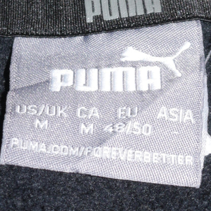 Puma Men’s Black Pullover Hoodie M Sports Logo Fleece
