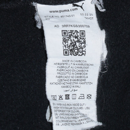 Puma Men’s Black Pullover Hoodie M Sports Logo Fleece