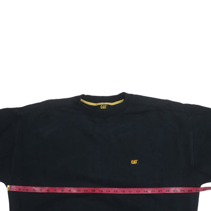 CAT Men's Black XL Pullover Sweatshirt Crew Neck Heavyweight Workwear