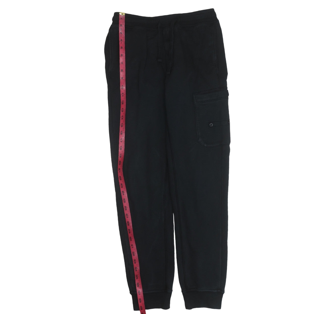 Stone Island Men's Black Cotton Cargo Joggers Size S