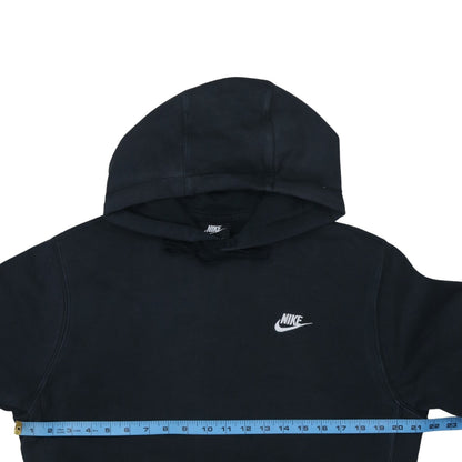 Nike Men's Black Pullover Hoodie Small Logo Fleece Sweatshirt