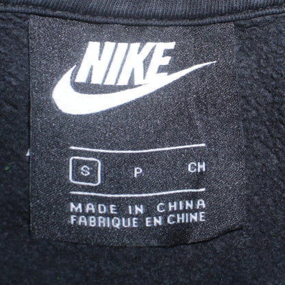 Nike Men's Black Pullover Hoodie Small Logo Fleece Sweatshirt