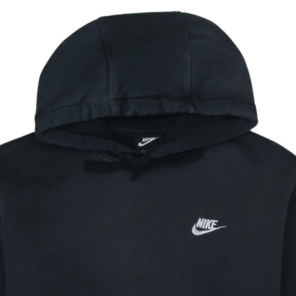 Nike Men's Black Pullover Hoodie Size M Classic Fleece Sweatshirt