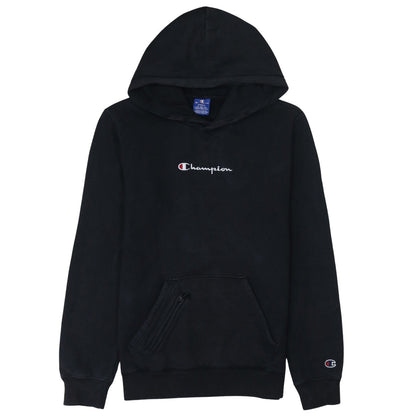 Champion Men's Black Small Pullover Hoodie Embroidered Logo