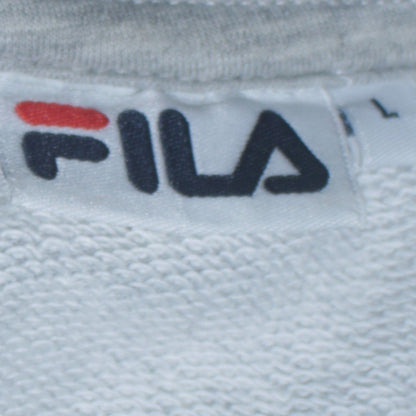 Fila Men's Grey Crew Neck Pullover Sweatshirt Size L Regular