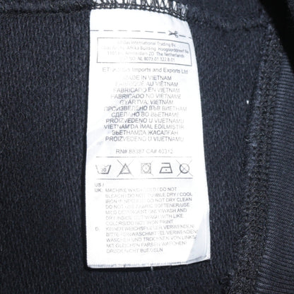 Adidas Women Black XS Pullover Sweatshirt with Logo Print