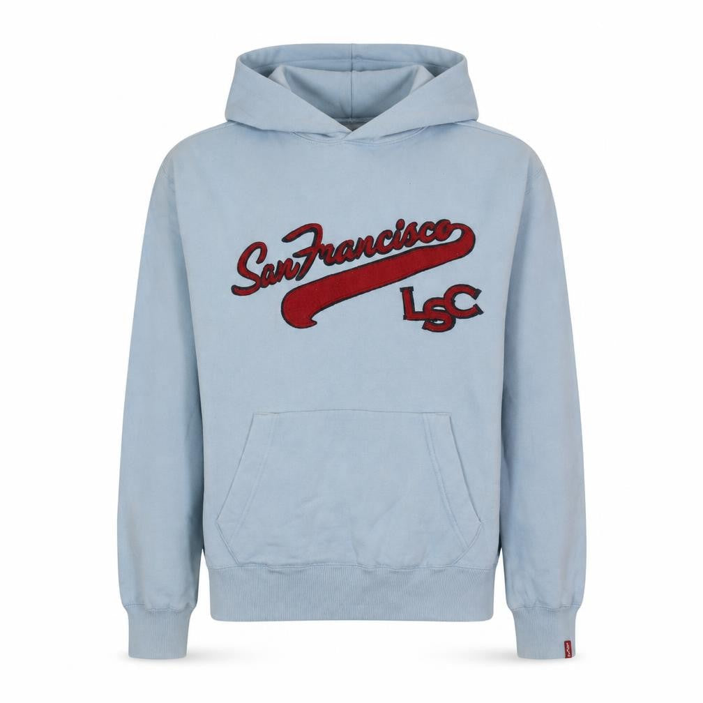 Levi's Red Tab Women's Blue Pullover Hoodie Medium San Francisco Logo