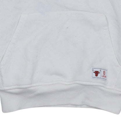 NBA Chicago Bulls LaVine 8 White Men's Pullover Hoodie M