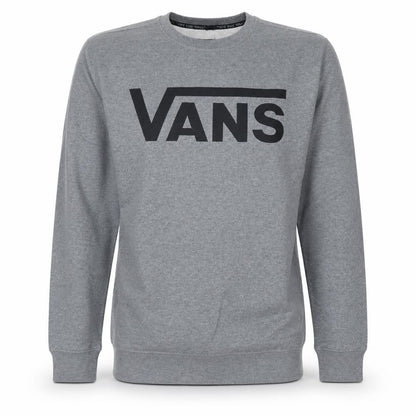 Vans Men's Grey Logo Crew Neck Pullover Sweatshirt Size L