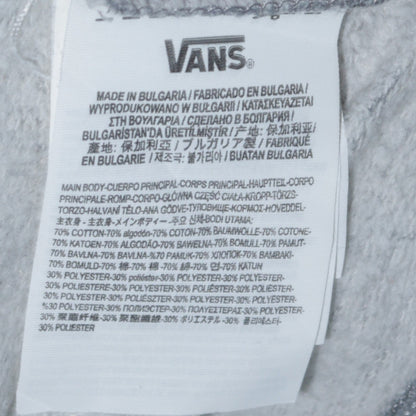 Vans Men's Grey Logo Crew Neck Pullover Sweatshirt Size L