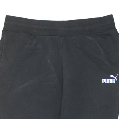 Puma Womens Black Jogger Sweatpants M Regular Fit Fleece