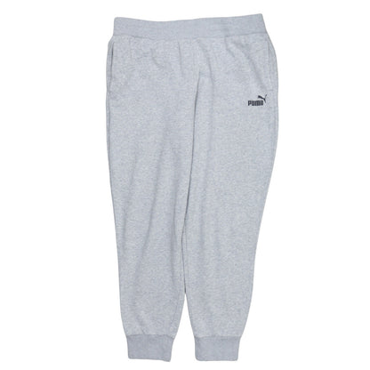 Puma Men's Grey Jogger Sweatpants L Regular Fit Casual Tapered