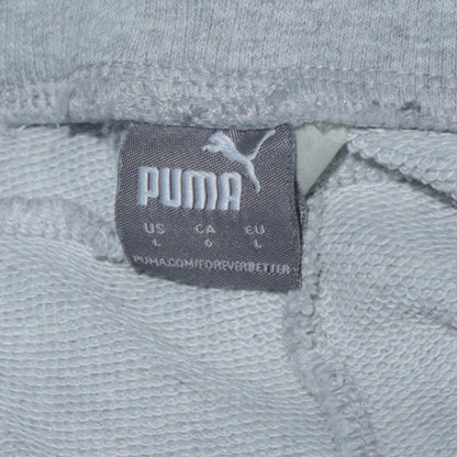 Puma Men's Grey Jogger Sweatpants L Regular Fit Casual Tapered