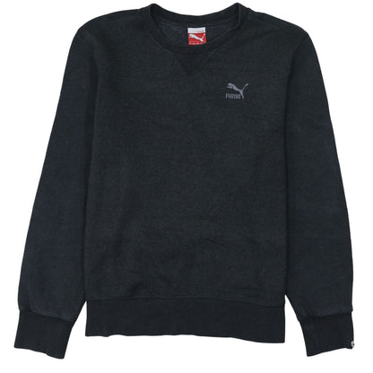 Puma Mens Black Crew Neck Pullover Sweatshirt Size M