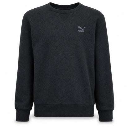 Puma Mens Black Crew Neck Pullover Sweatshirt Size M