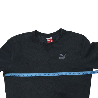 Puma Mens Black Crew Neck Pullover Sweatshirt Size M