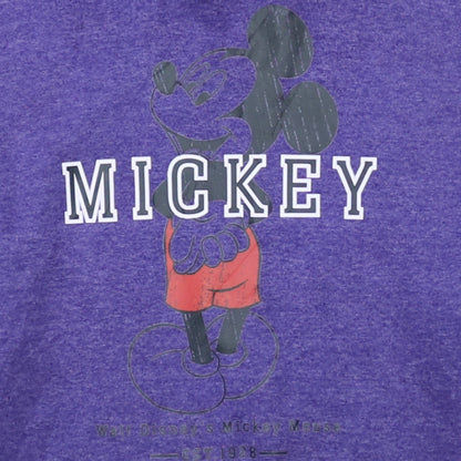 Disney Women's Purple Mickey Mouse Pullover Hoodie Size S