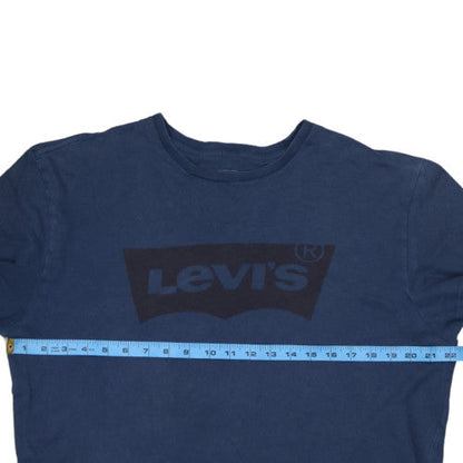 Levi's Men's Blue Logo Classic Fit Cotton T-Shirt Size L
