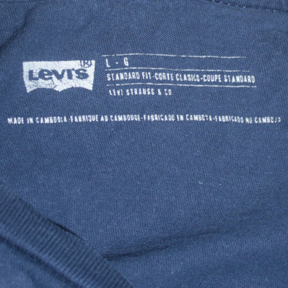 Levi's Men's Blue Logo Classic Fit Cotton T-Shirt Size L