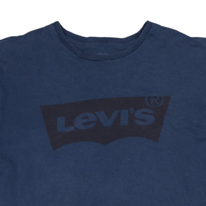 Levi's Men's Blue Logo Classic Fit Cotton T-Shirt Size L