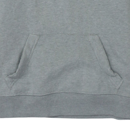 Hollister Men's Grey Pullover Hoodie S Logo Fleece Sweatshirt