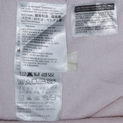Levi's Womens Pink Sweatshirt Medium Crew Neck Logo Pullover