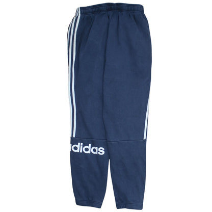 adidas Men's Blue Jogger Trousers M Regular Fit Fleece Activewear