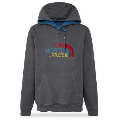 The North Face Men’s Grey Pullover Hoodie S Embroidered Logo