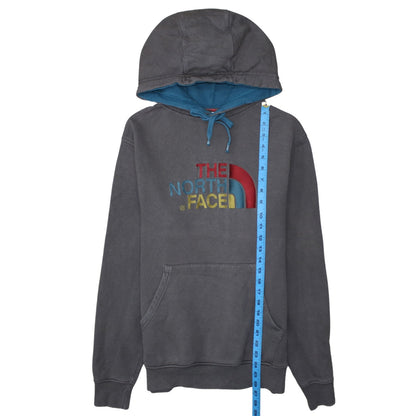 The North Face Men’s Grey Pullover Hoodie S Embroidered Logo