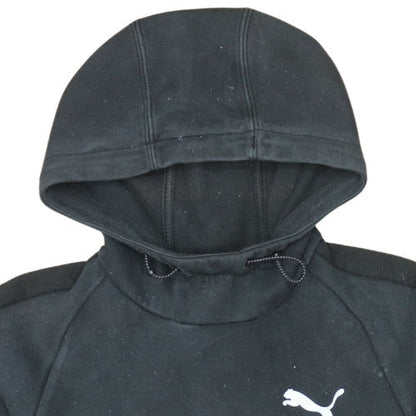 Puma Women's Black Small Pullover Hoodie with Kangaroo Pocket