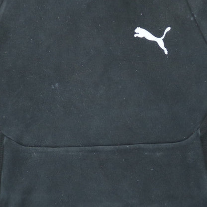 Puma Women's Black Small Pullover Hoodie with Kangaroo Pocket