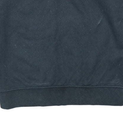 Nike Womens Black Oversized 1/4 Zip Sweatshirt S Logo Pullover
