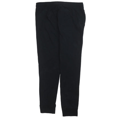 adidas Womens Black Jogger Trousers Size 12-14 Regular Fit