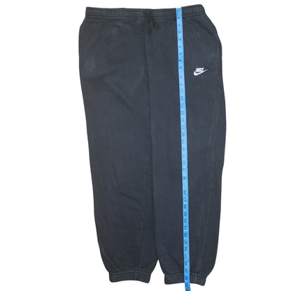 Nike Women Black L Cotton Blend Jogger Activewear Trousers