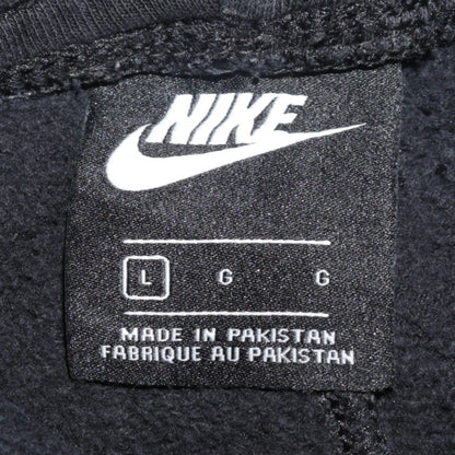 Nike Women Black L Cotton Blend Jogger Activewear Trousers