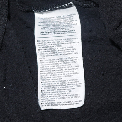 Nike Women Black L Cotton Blend Jogger Activewear Trousers