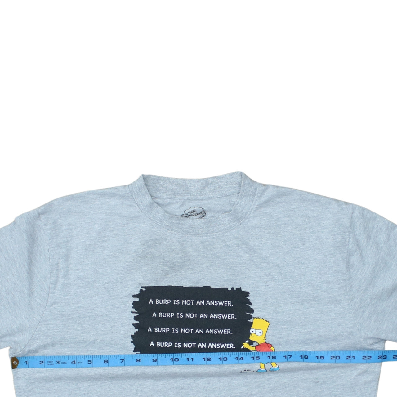 Primark Men Grey Bart Simpson Graphic Pullover Sweatshirt L