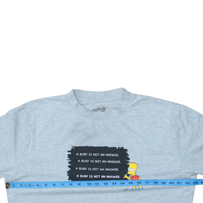 Primark Men Grey Bart Simpson Graphic Pullover Sweatshirt L