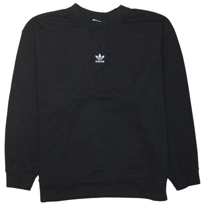 Adidas Womens Black XS Crew Neck Pullover Sweatshirt