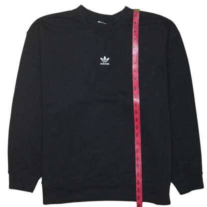 Adidas Womens Black XS Crew Neck Pullover Sweatshirt