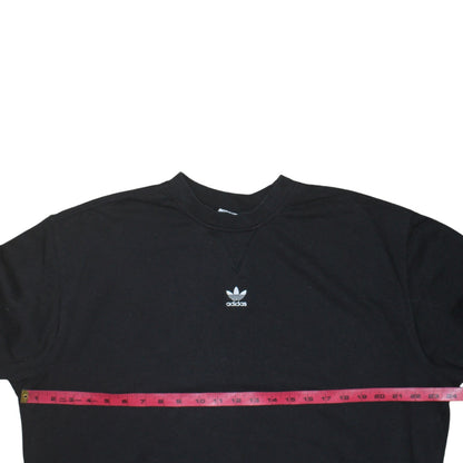Adidas Womens Black XS Crew Neck Pullover Sweatshirt