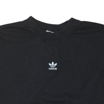 Adidas Womens Black XS Crew Neck Pullover Sweatshirt